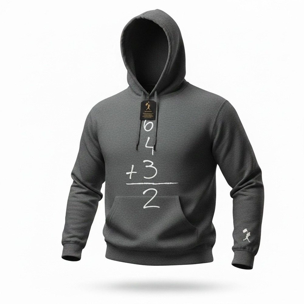Baseballism Mens 6-4-3-2 Double Play Hoodie Gray Sweatshirt FM-M-6432 Size M NWT